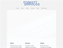 Tablet Screenshot of foskettservices.com